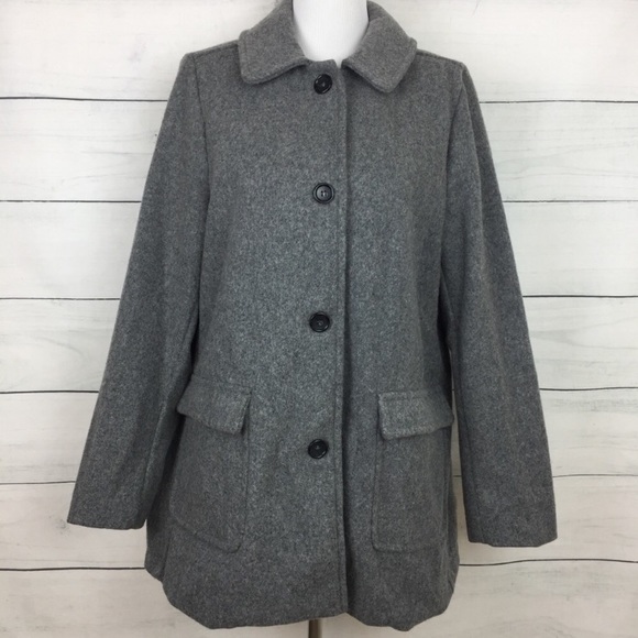 American Apparel Jackets & Blazers - American Apparel Audrey charcoal Wool pea coat